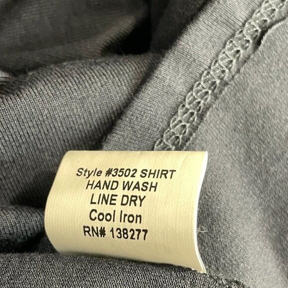 Estelle & Finn Stretch Knit Long Sleeve Top Size XS Gray Made in USA Viscose - Picture 5 of 6